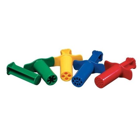 CREATIVITY STREET Creativity Street 085809 Assorted Designs Dough Extruder Set; Assorted Colors; Set Of 12 85809